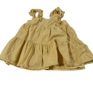 Shabby Chic Girl Xs (4) Yellow Blouse 100% Cotton